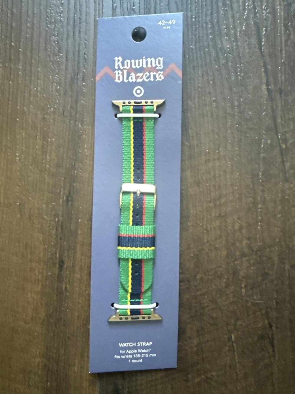 Rowing Blazers x Target Apple Watch Band 42/49mm Croquet Stripe NEW Green Navy